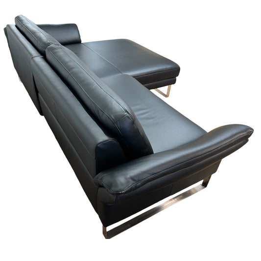 Ecksofa aus echtem Leder mit zwei elektrischen Funktionen Art.-Nr. 575