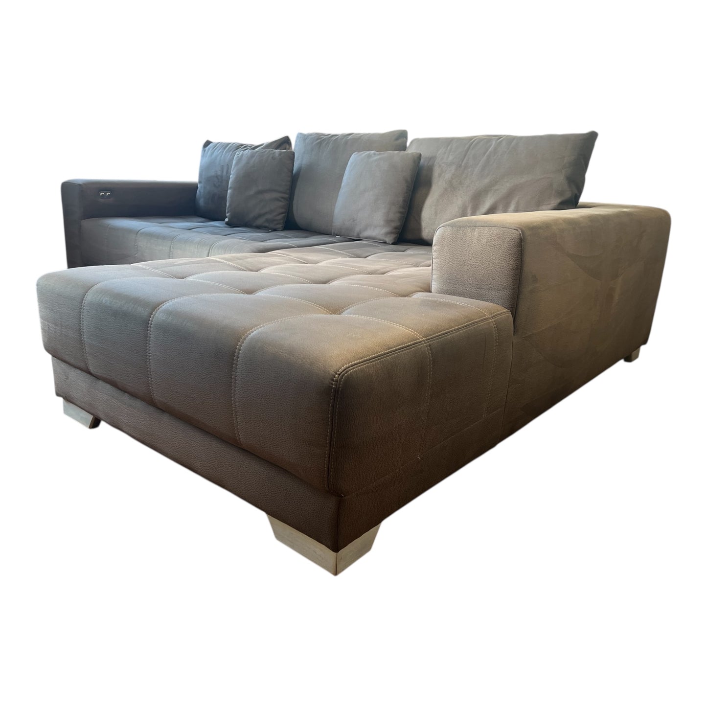 Ecksofa in Braun, elektrisch ausziehbar Art.-Nr. 507