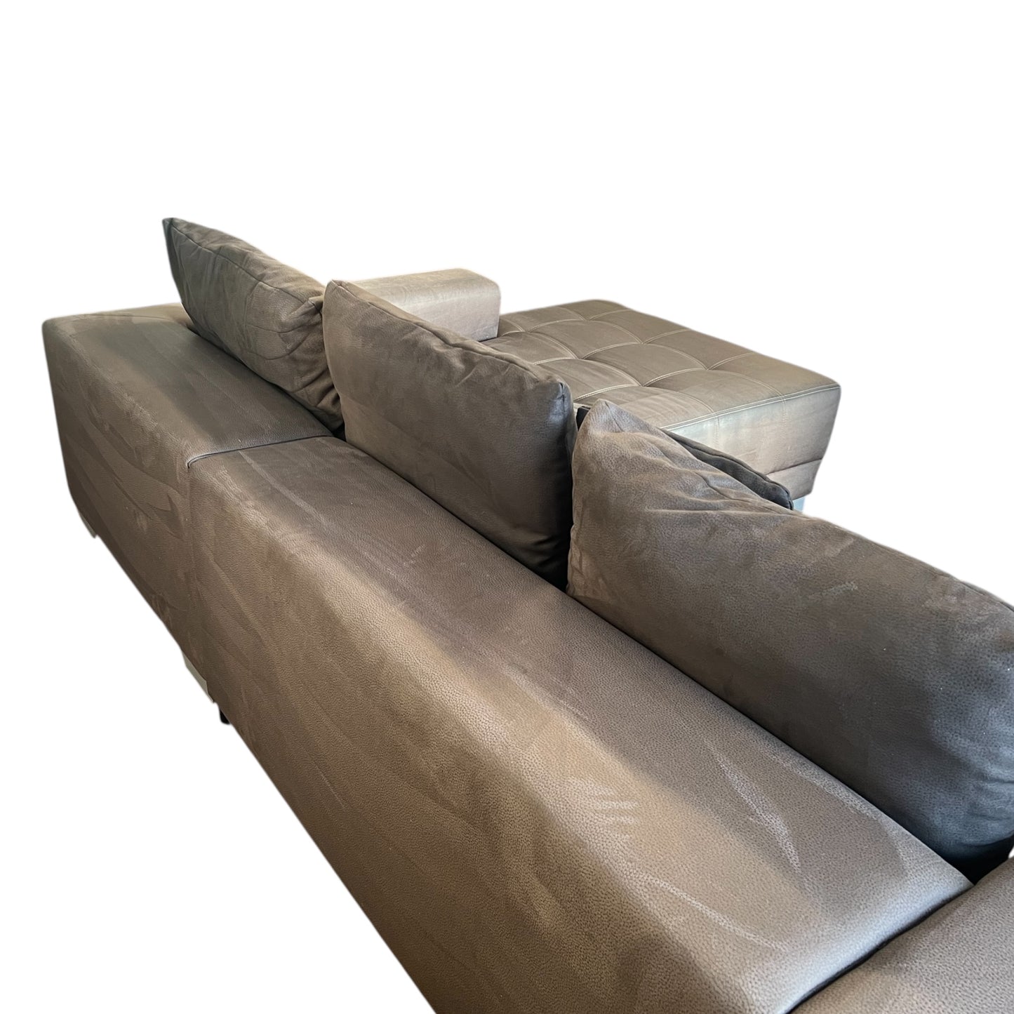 Ecksofa in Braun, elektrisch ausziehbar Art.-Nr. 507