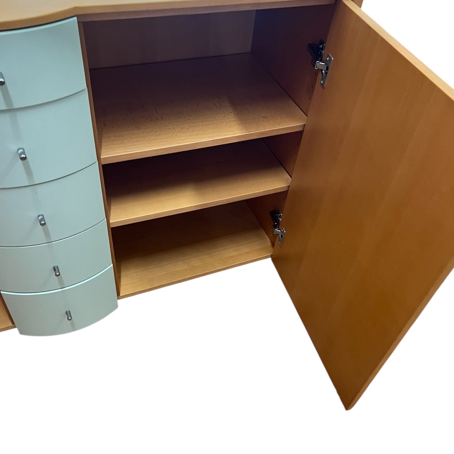 Hochwertige Holzkommode mit Glasplatte Art.-Nr. 467