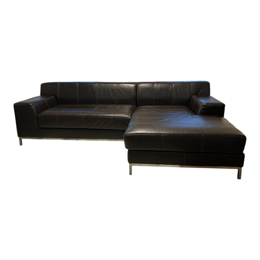 Echtleder-Ecksofa von IKEA in Braun Art.-Nr. 539