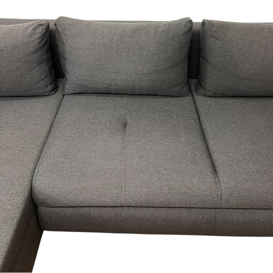 Ecksofa in Grau mit Bettfunktion und Stauraum Art.-Nr. 505