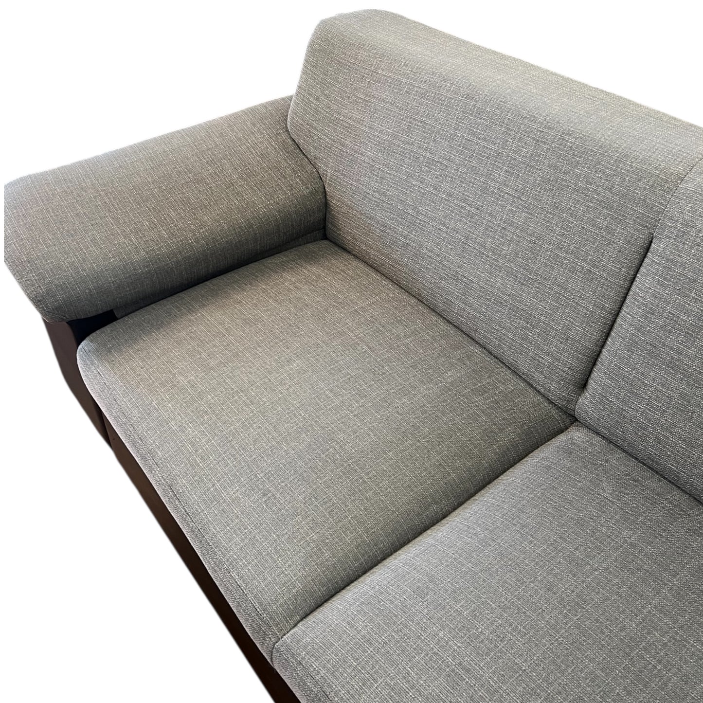 Ecksofa in Grau mit schwarzer Lederoptik Art.-Nr. 508