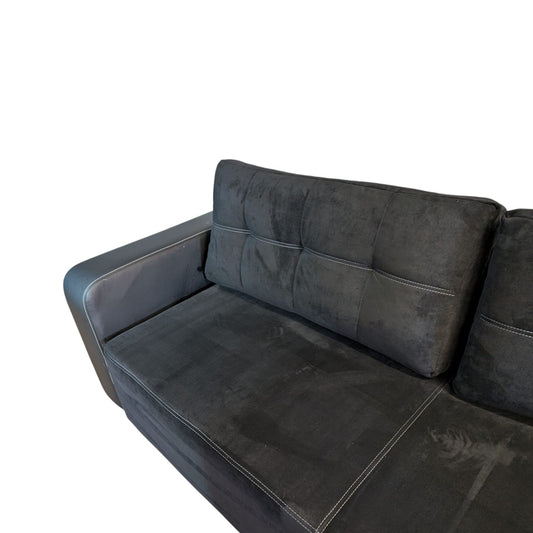 Schwarzes Bettsofa mit Stauraum Art.-Nr. 383