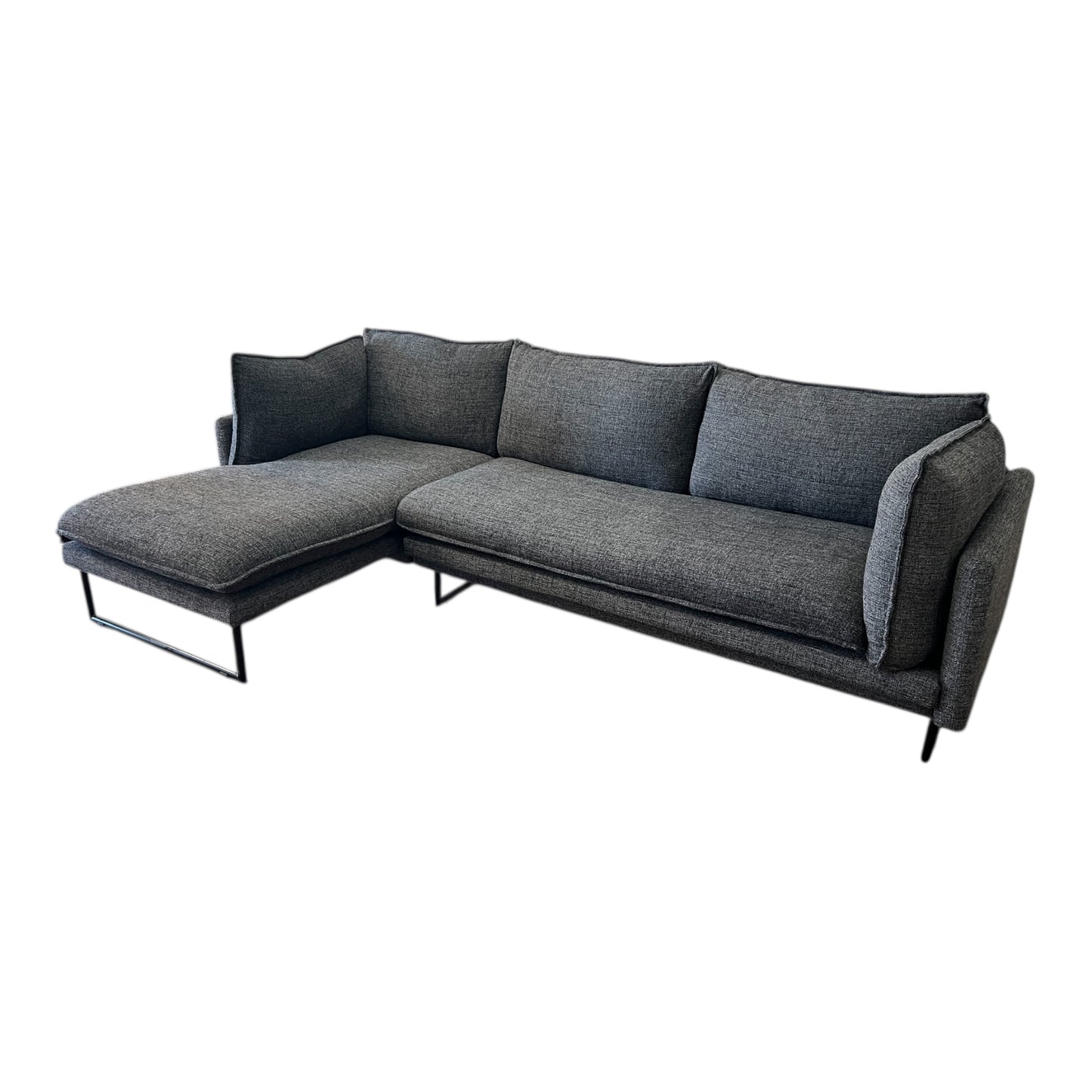 Kleines dunkelgraues Ecksofa Art.-Nr. 481