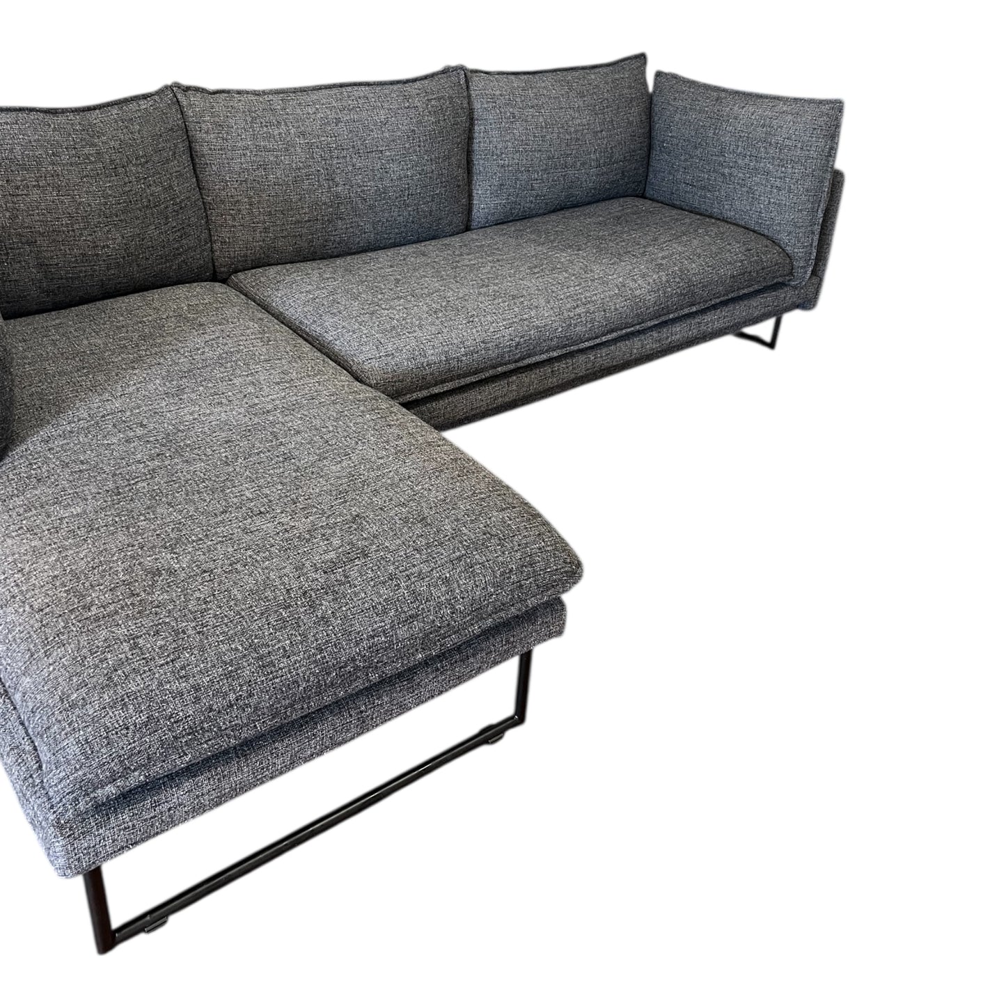 Kleines dunkelgraues Ecksofa Art.-Nr. 481