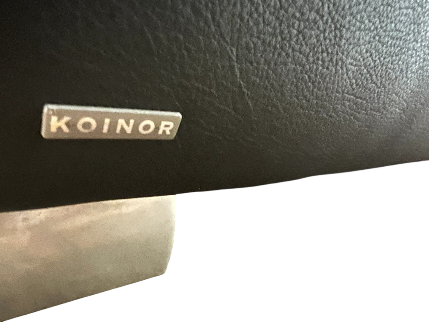 Hochwertiges Echtleder Ecksofa in Schwarz von Koinor Art.-Nr. 597