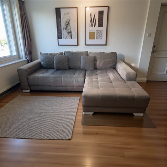 Ecksofa in Braun, elektrisch ausziehbar Art.-Nr. 507