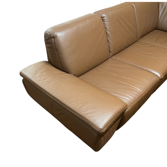 Echtleder-Ecksofa von Musterring in Braun Art.-Nr. 556