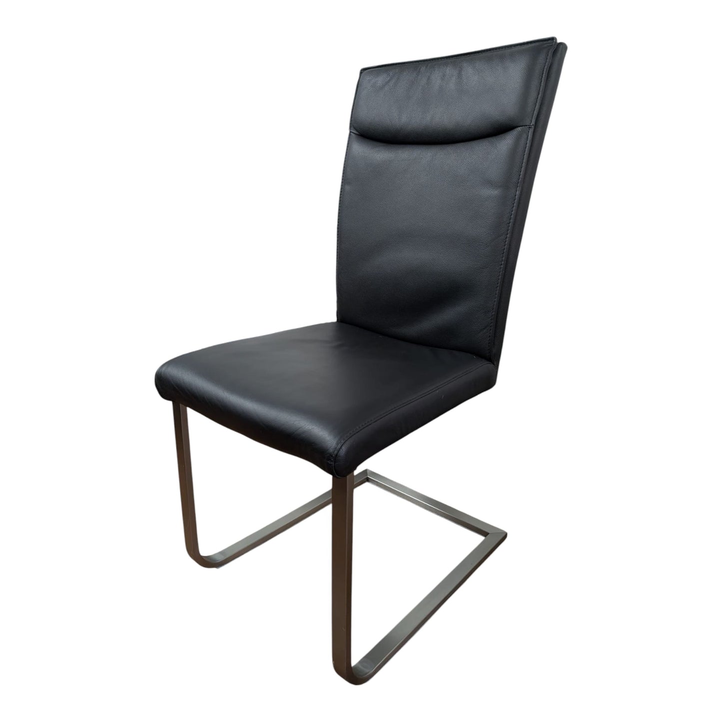 6 Schwinger-Stühle aus echtem Leder von Pfister. Art.-Nr.430