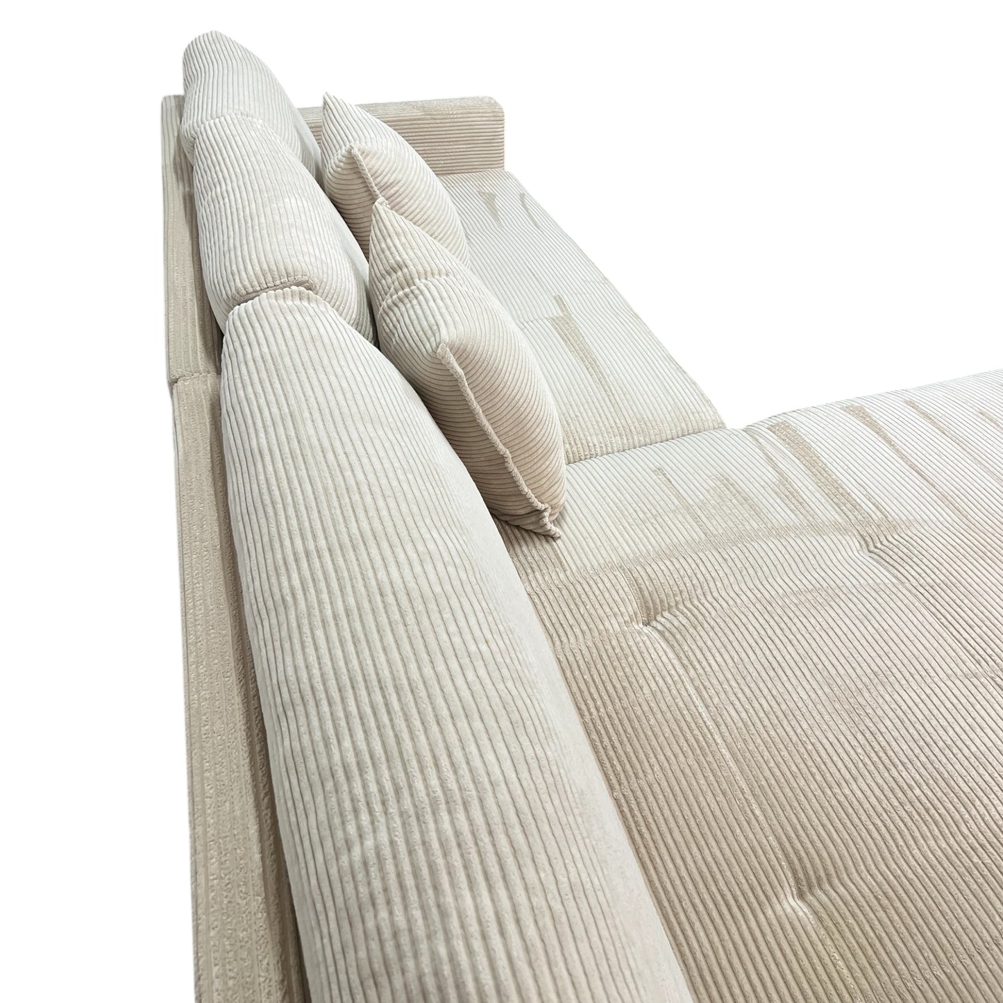 Ecksofa in Beige (Cord) Art.- Nr. 546