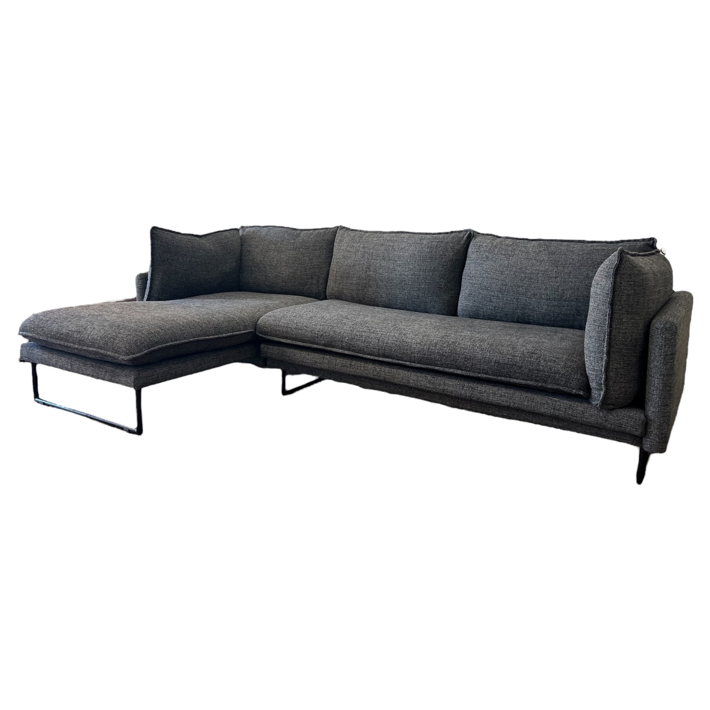 Kleines dunkelgraues Ecksofa Art.-Nr. 481