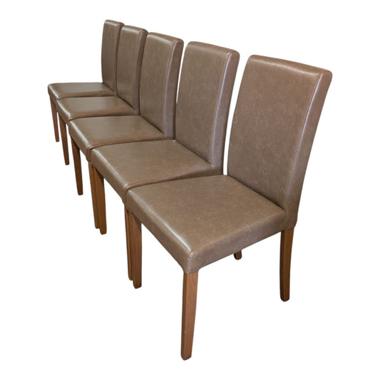 5 Stühle in Lederimitat. Art.-Nr. 440