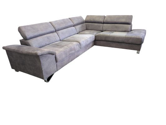 Hochwertiges graues Ecksofa aus Alcantara Art.-Nr.224