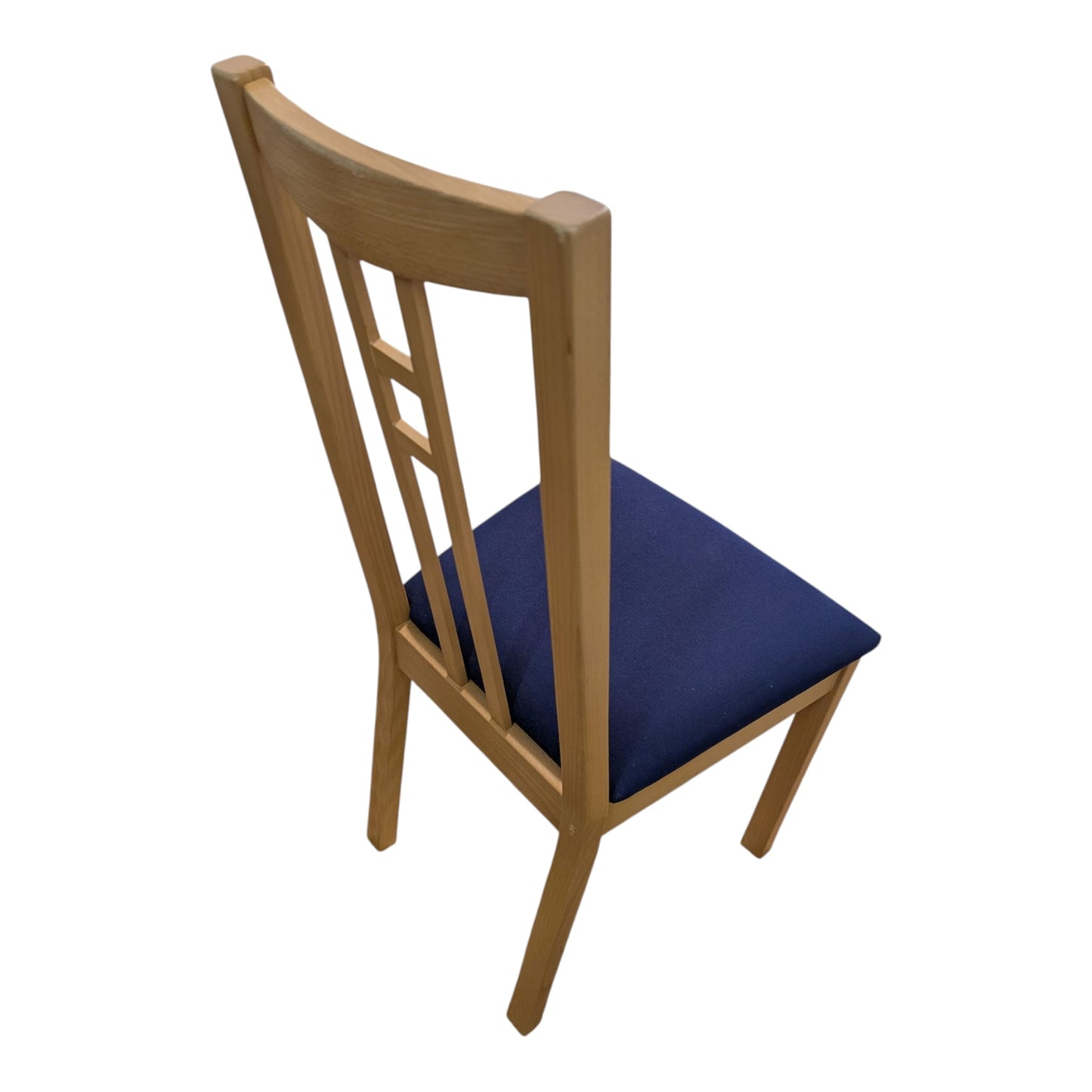 6 Holzstühle von IKEA mit blauen Sitzflächen Art.-Nr.395
