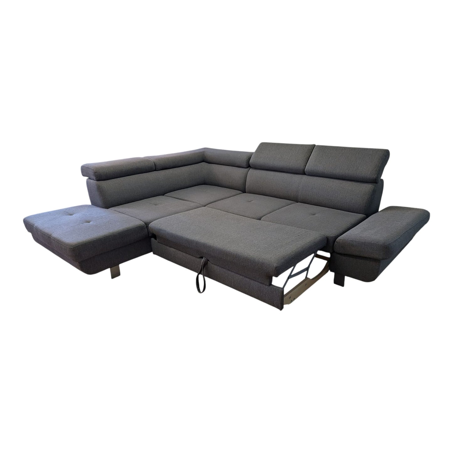 Ecksofa in Grau mit Bettfunktion Art.-Nr. 392