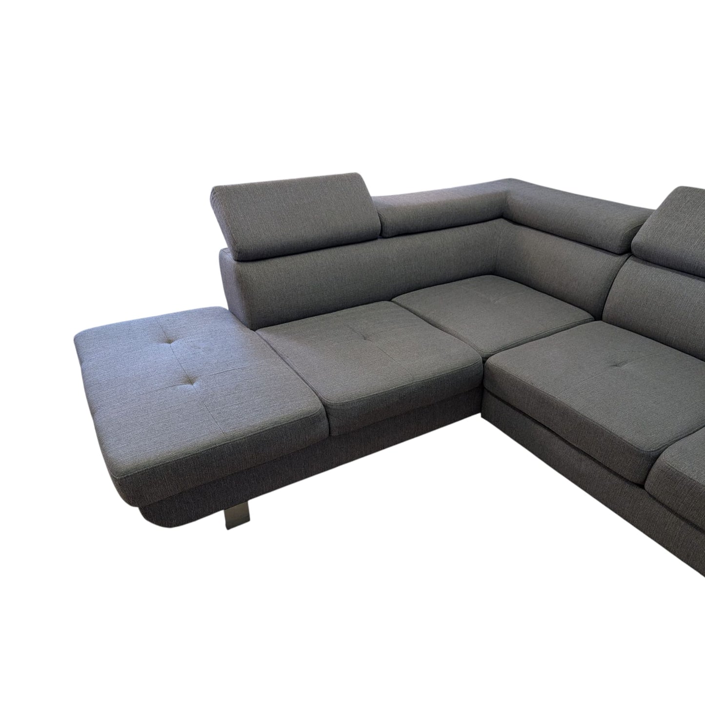 Ecksofa in Grau mit Bettfunktion Art.-Nr. 392