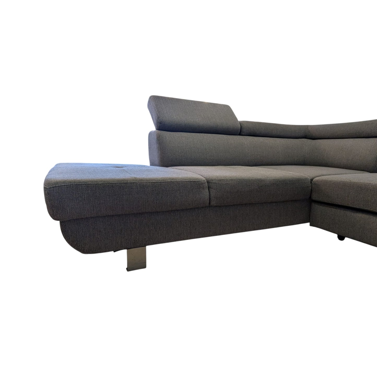 Ecksofa in Grau mit Bettfunktion Art.-Nr. 392