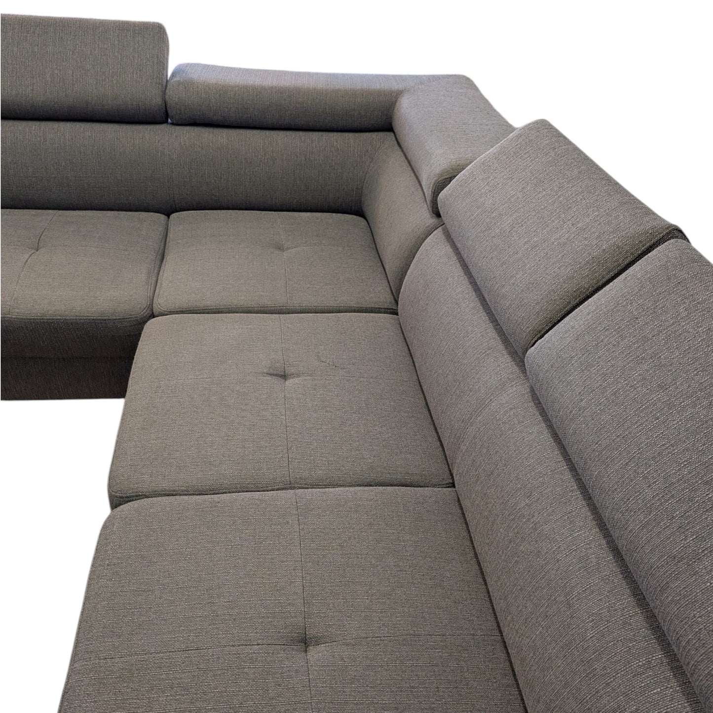 Ecksofa in Grau mit Bettfunktion Art.-Nr. 392