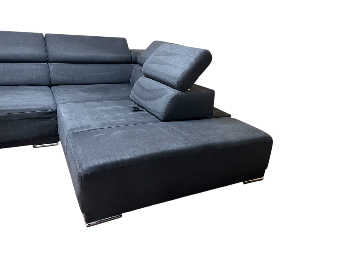 Grosses Ecksofa mit elektrisch verstellbarer Sitzfläche. Art.-Nr. 576