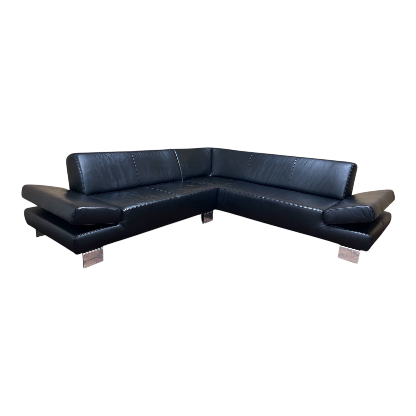 Hochwertiges Echtleder-Ecksofa von w. Schillig Art.-Nr. 561