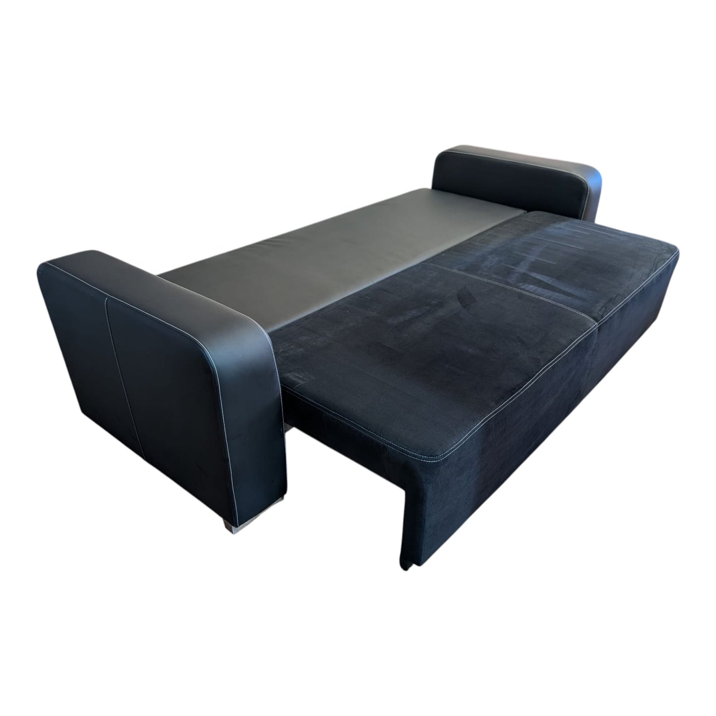 Schwarzes Bettsofa mit Stauraum Art.-Nr. 383