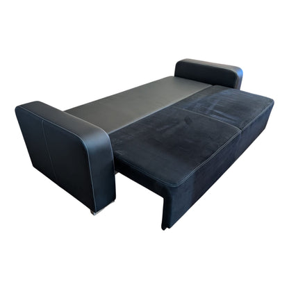 Schwarzes Bettsofa mit Stauraum Art.-Nr. 383