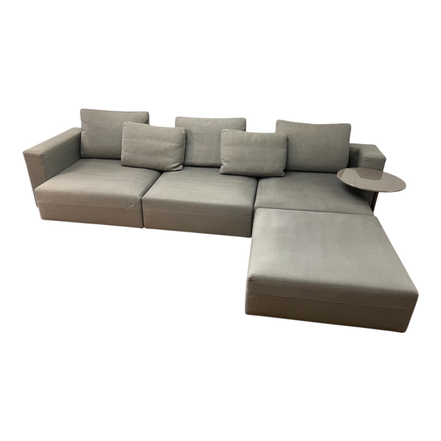 Hochwertiges graues Ecksofa von Minotti Art.-Nr. 532