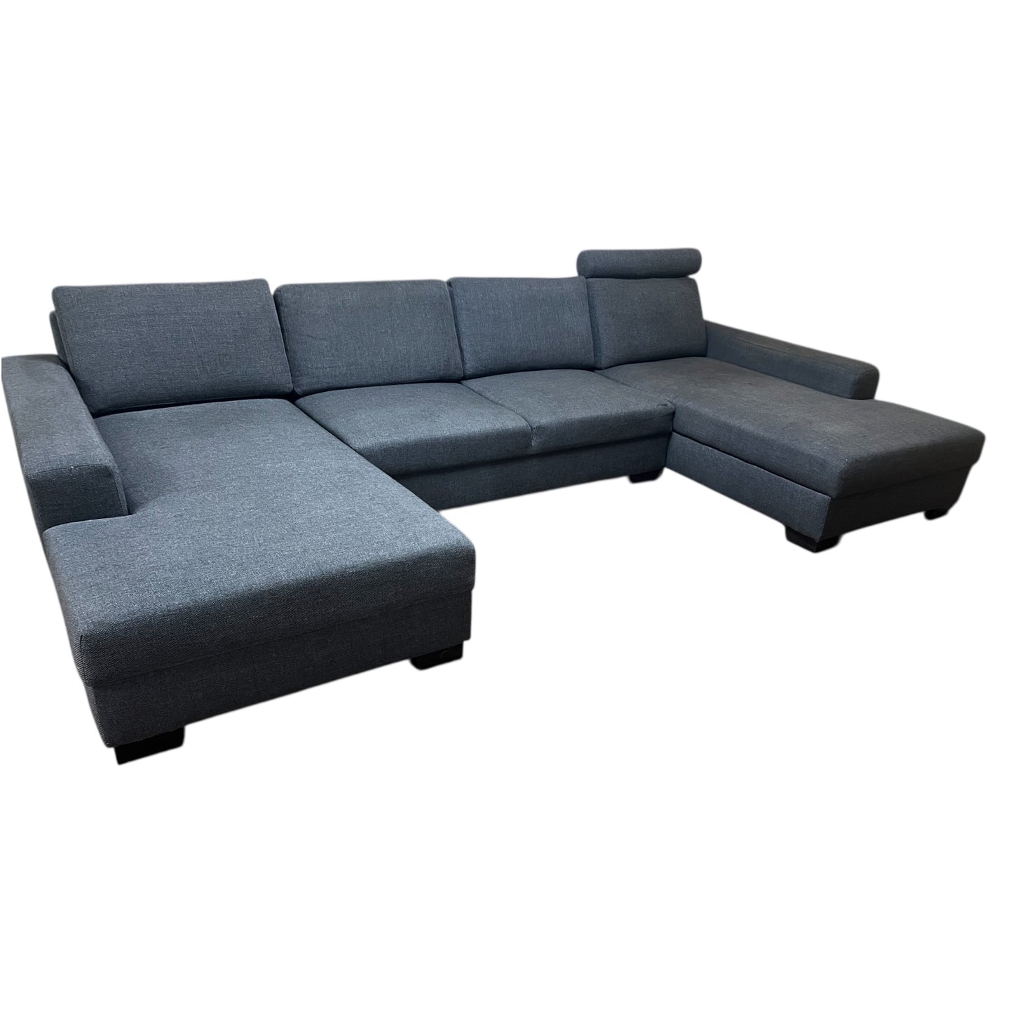 Dunkelgraues U-förmiges Sofa von Ikea mit 2 Stauräumen Art.-Nr. 519