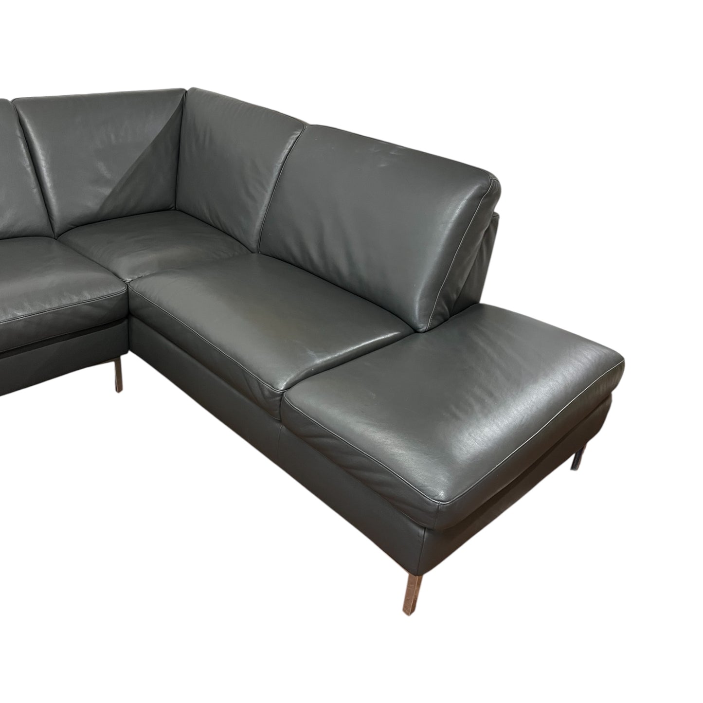 Echtleder-U-förmiges Sofa von Designer W. Schilling Art.-Nr. 469