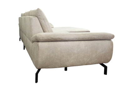 Hochwertiges Ecksofa in Beige von Dieter Knoll. Art.-Nr. 041