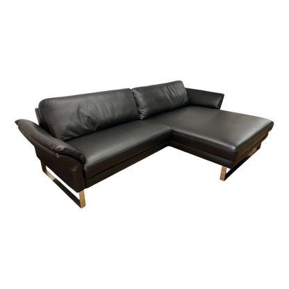 Ecksofa aus echtem Leder mit zwei elektrischen Funktionen Art.-Nr. 575