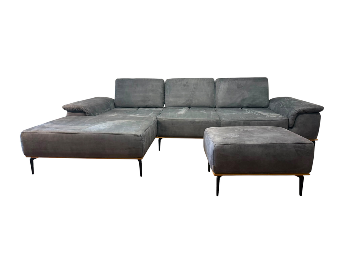 Ecksofa von W. Schillig mit passendem Hocker Art.- Nr. 057