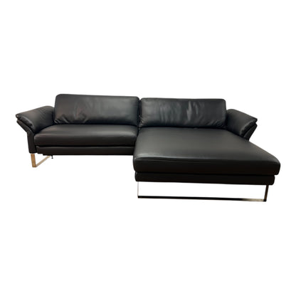 Ecksofa aus echtem Leder mit zwei elektrischen Funktionen Art.-Nr. 575