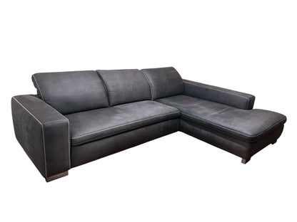 Hochwertiges Ecksofa aus Alcantara mit verstellbaren Kopfstützen Art.-Nr. 586