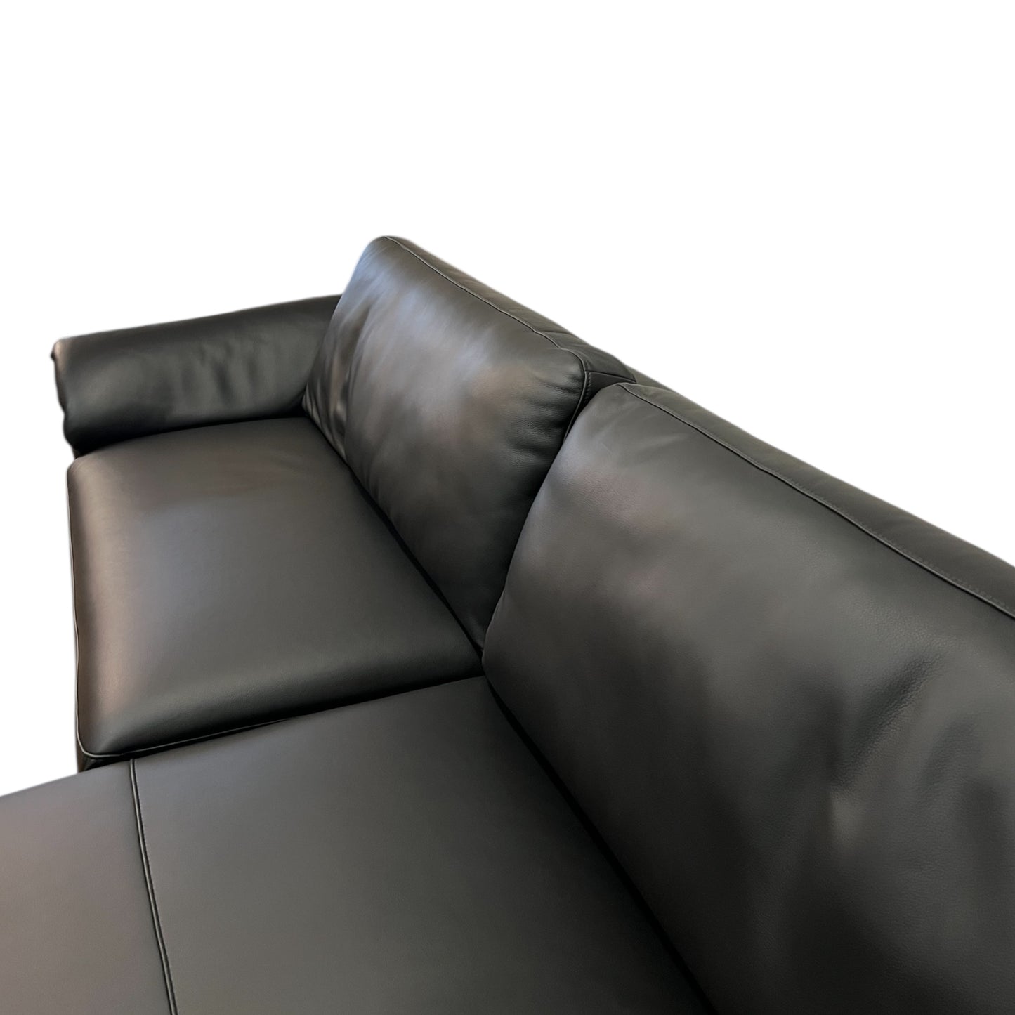 Ecksofa aus echtem Leder mit zwei elektrischen Funktionen Art.-Nr. 575