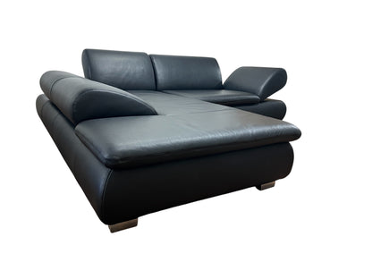 Hochwertiges Echtleder Ecksofa in Schwarz von Koinor Art.-Nr. 597