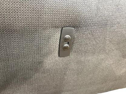 Graues, elektrisch ausziehbares Ecksofa Art.-Nr. 594