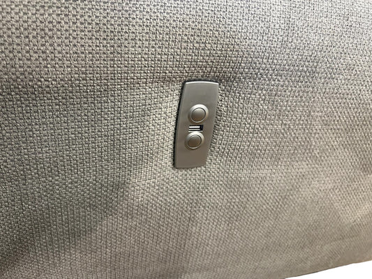 Graues, elektrisch ausziehbares Ecksofa Art.-Nr. 594