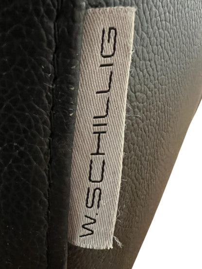 Ecksofa von W. Schillig in Schwarz aus echtem Leder Art.-Nr. 016