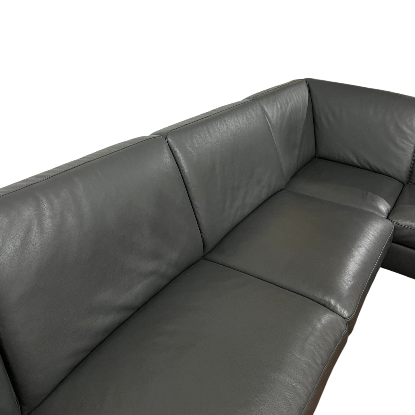 Echtleder-U-förmiges Sofa von Designer W. Schilling Art.-Nr. 469