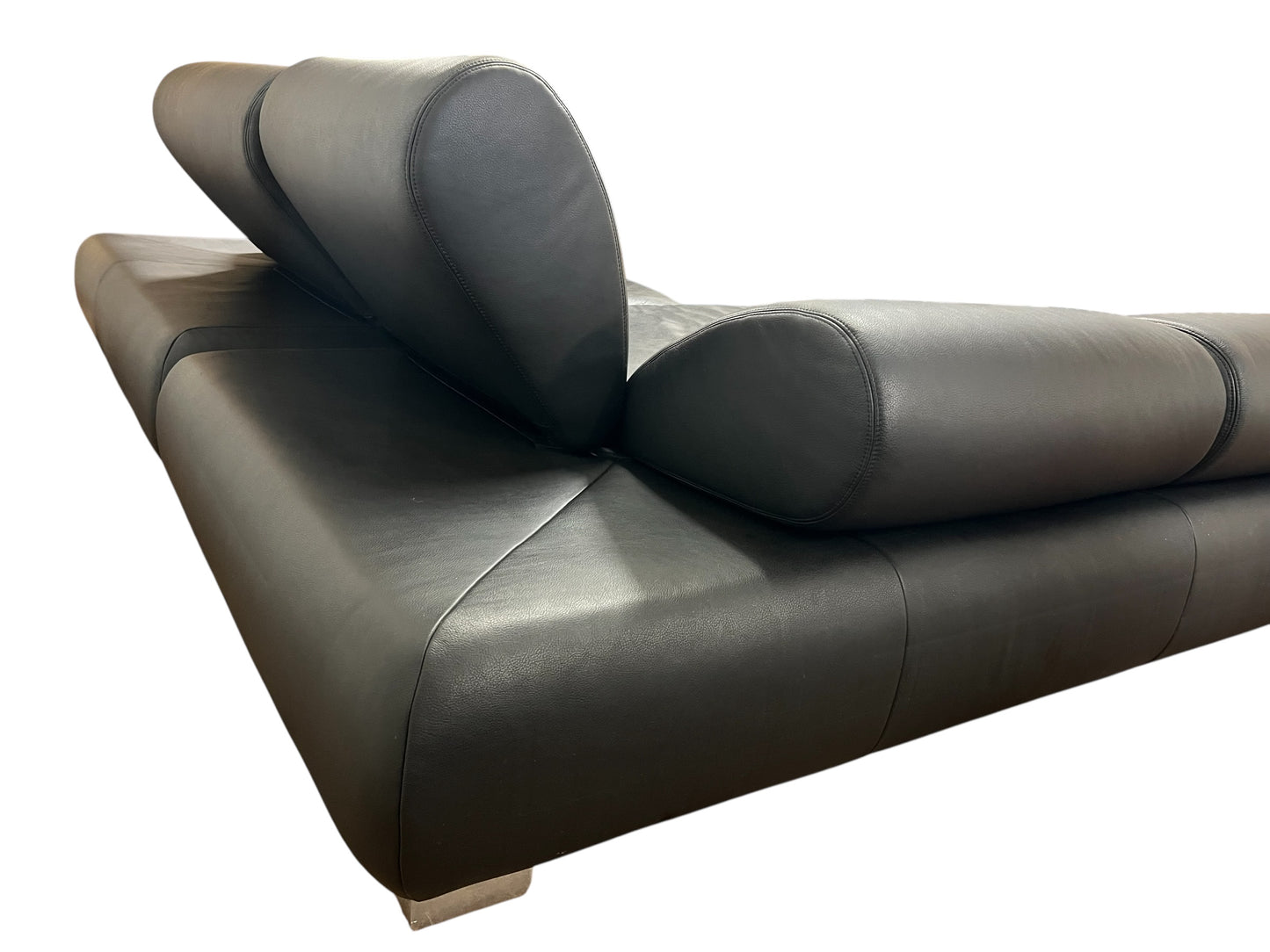 Hochwertiges Echtleder Ecksofa in Schwarz von Koinor Art.-Nr. 597