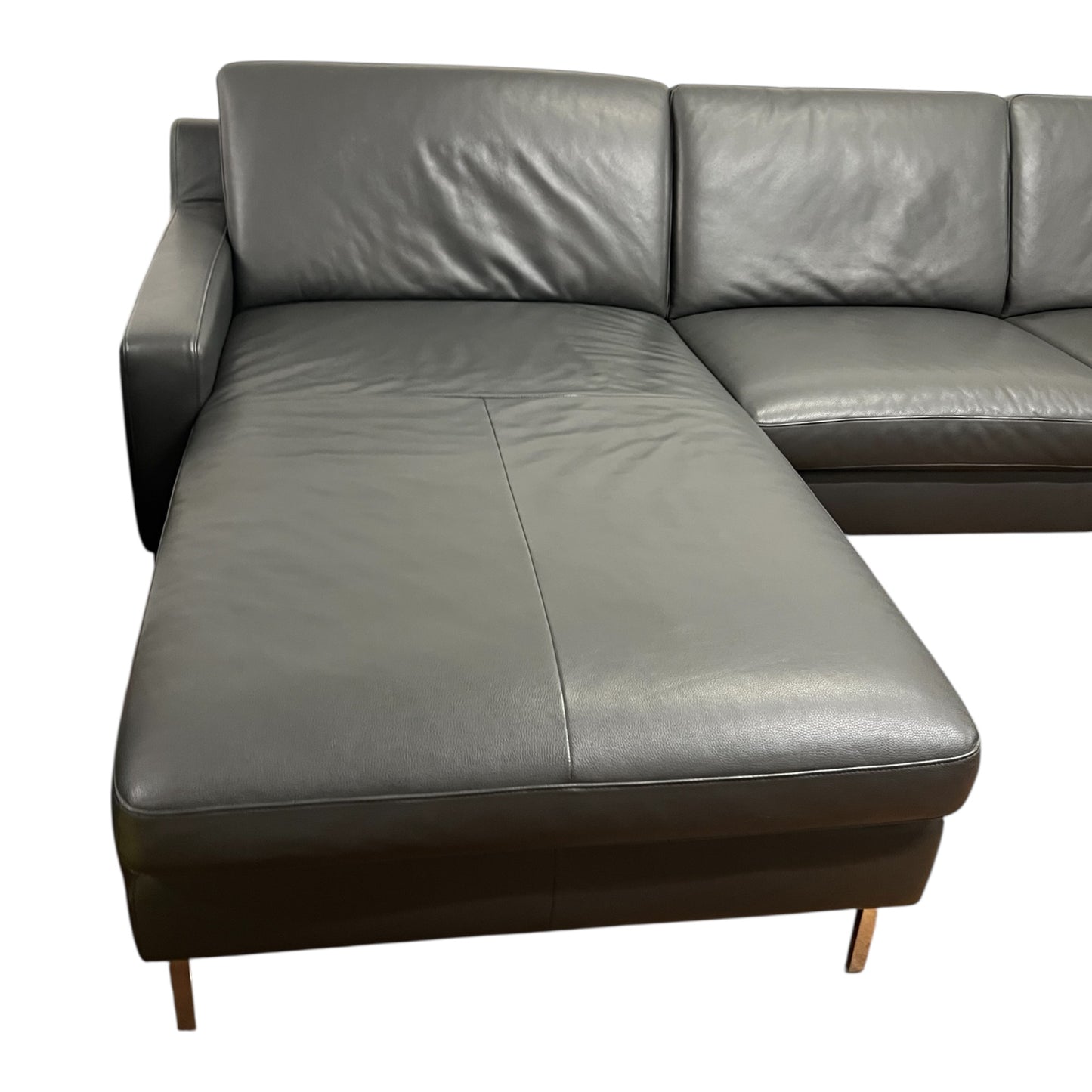 Echtleder-U-förmiges Sofa von Designer W. Schilling Art.-Nr. 469