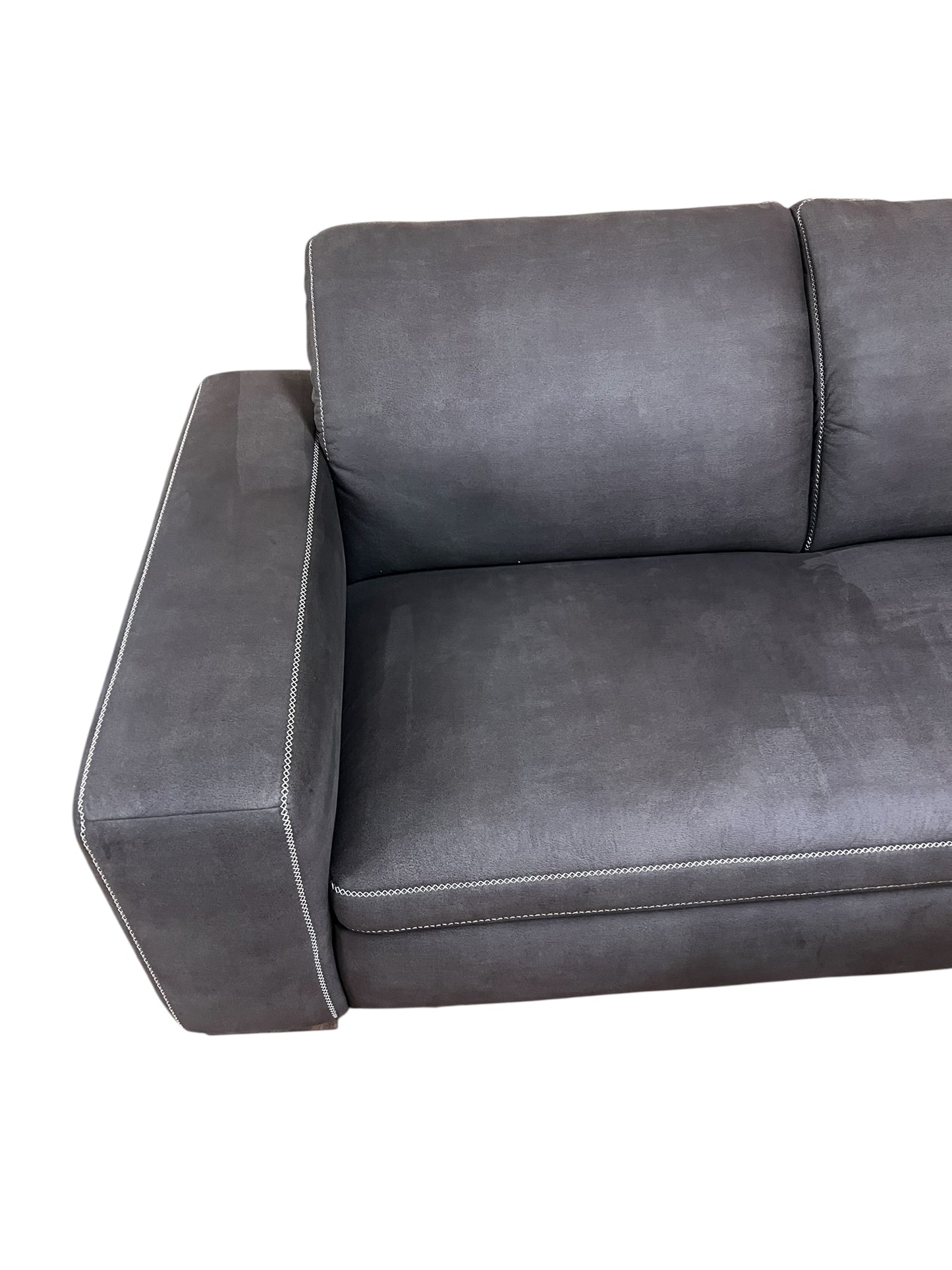 Hochwertiges Ecksofa aus Alcantara mit verstellbaren Kopfstützen Art.-Nr. 586