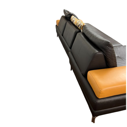 Hochwertiges Ecksofa aus echtem Leder von W. Schillig. Art.- Nr. 526