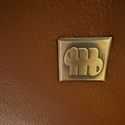 Echtleder-Ecksofa von Musterring in Braun Art.-Nr. 556