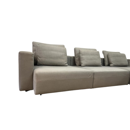 Hochwertiges graues Ecksofa von Minotti Art.-Nr. 532