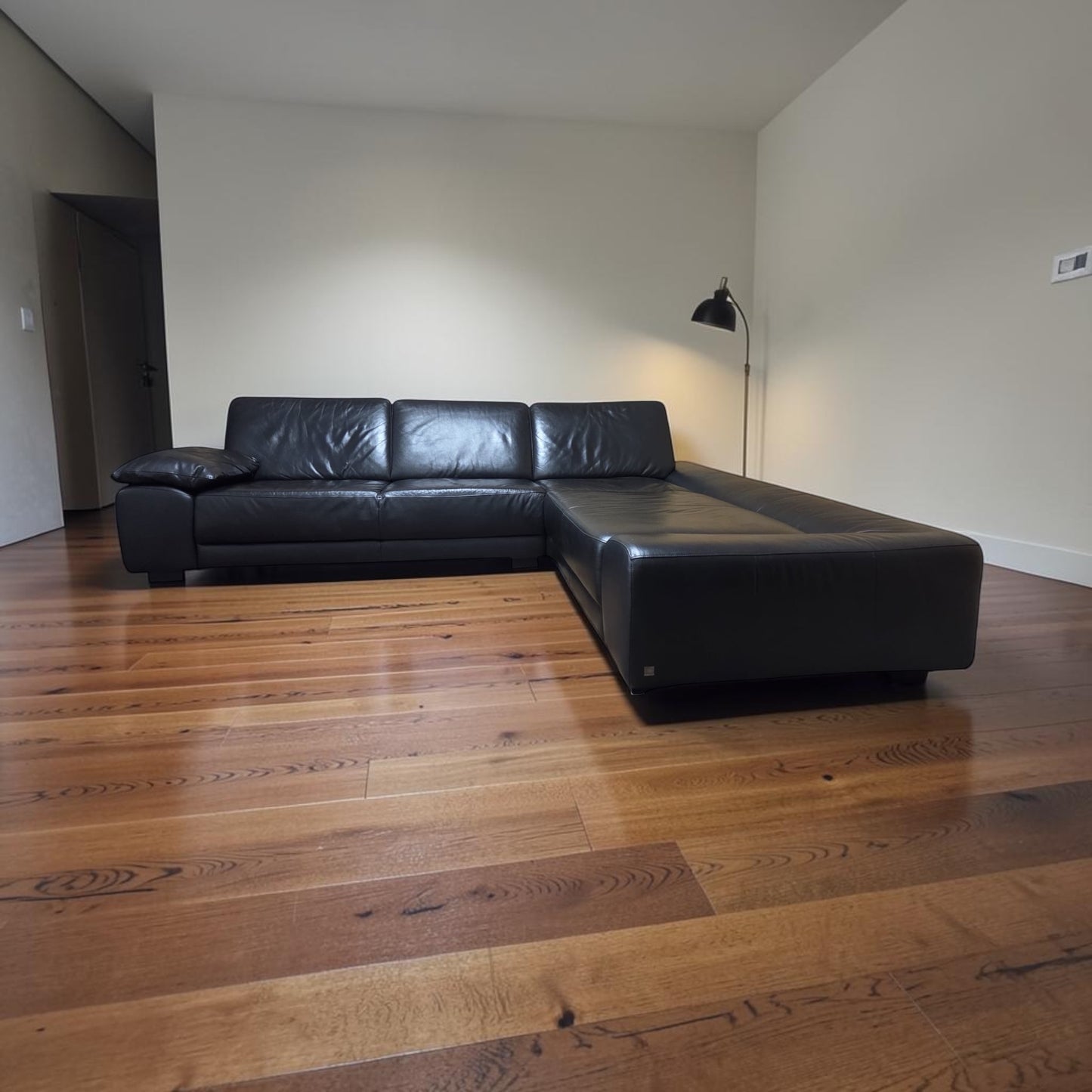 Ecksofa aus echtem Leder von W. Schillig. Art.-Nr. 043