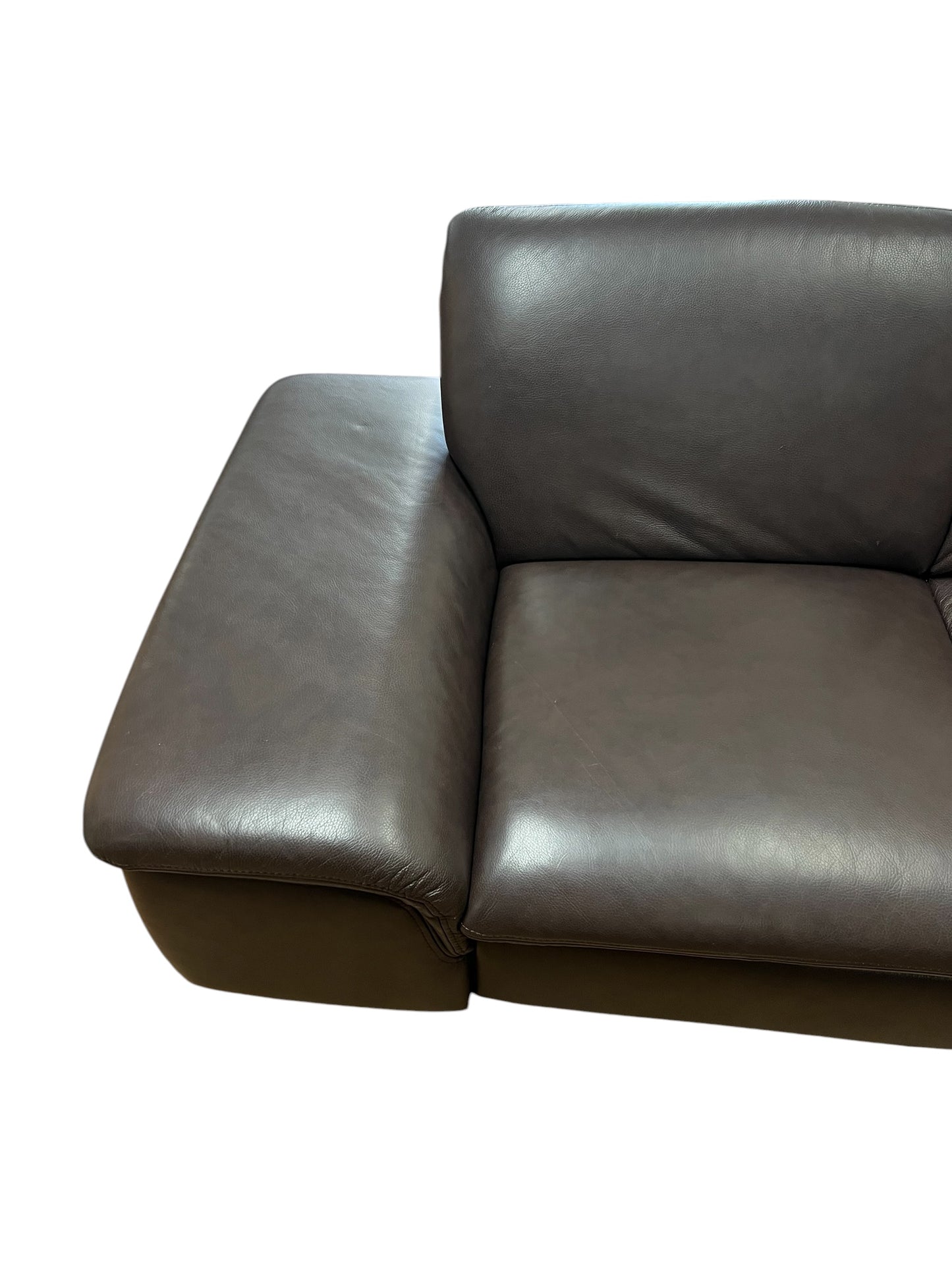 Ecksofa in Braun aus echtem Leder Art.-Nr. 028