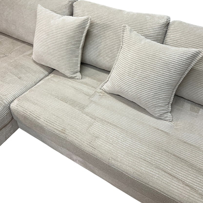 Ecksofa in Beige (Cord) Art.- Nr. 546
